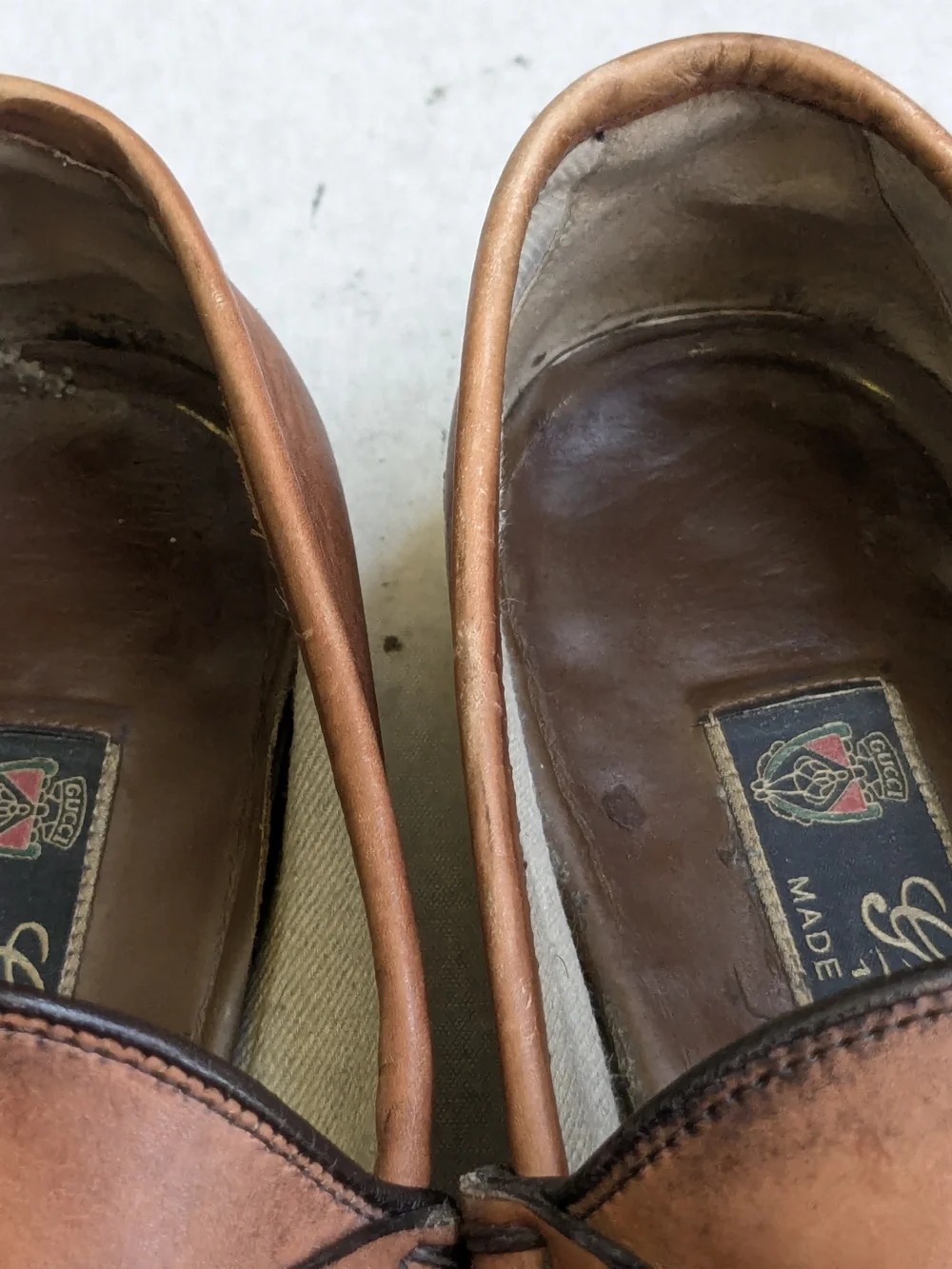 Gucci Horsebit Loafers Brown Men US 9.5 Leather Slip Ons Leather Italy - Picture 2 of 15